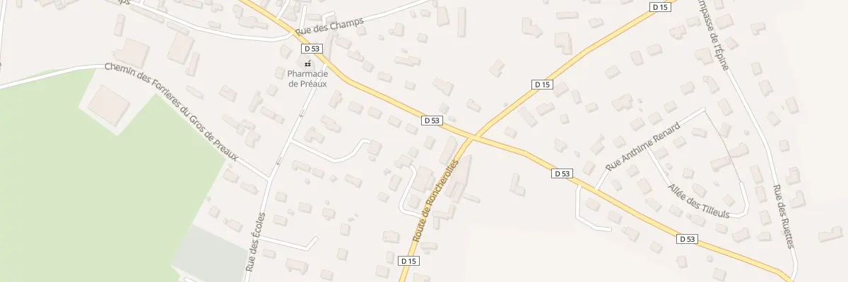Plan du 458 Rue du Bourg à Préaux