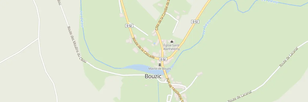 Plan du 22 Rte de la Cascade à Bouzic