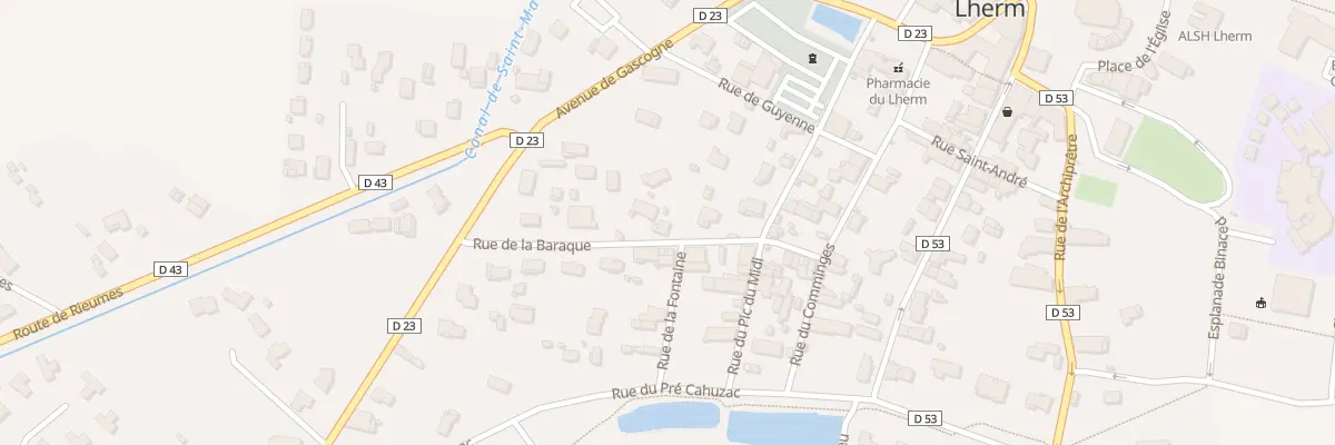 Plan du 4 Rue de la Barraque à Lherm