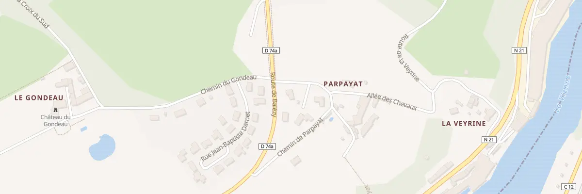 Plan du 52 Rte de Parpayat à Isle