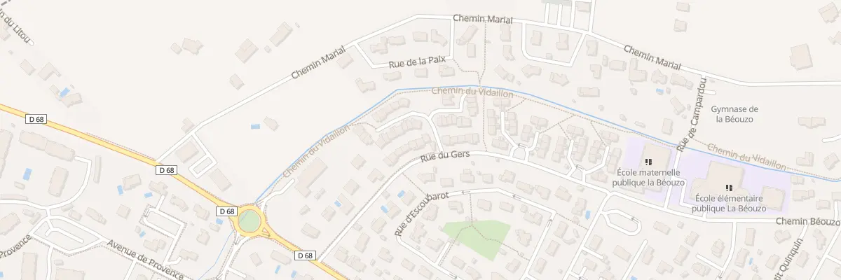 Plan du 74 Rue du Gers à Fonsorbes