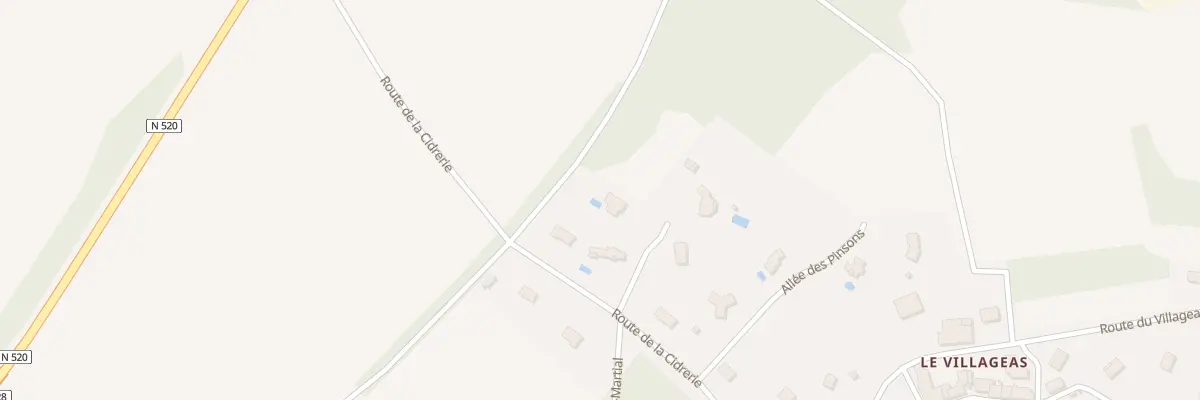 Plan du 5 All du Rossignol à Couzeix