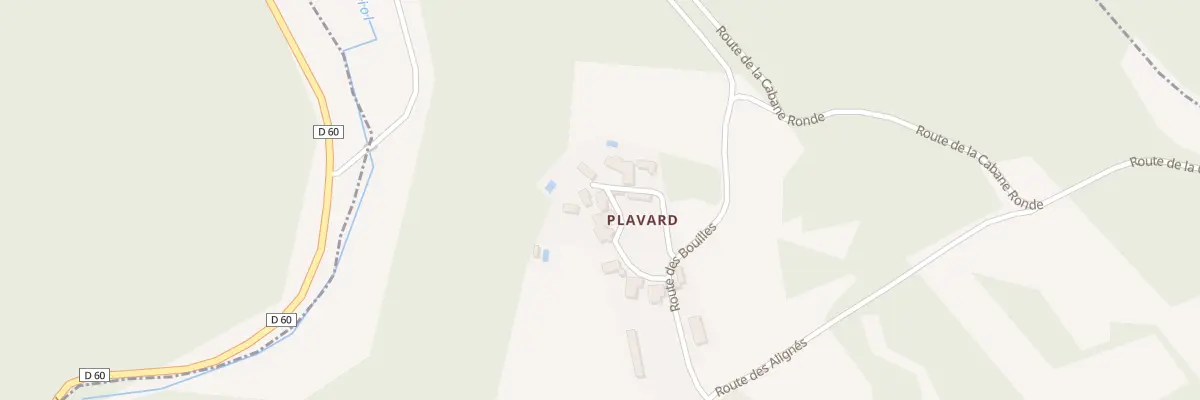 Plan du 206 Plavard à Bouzic