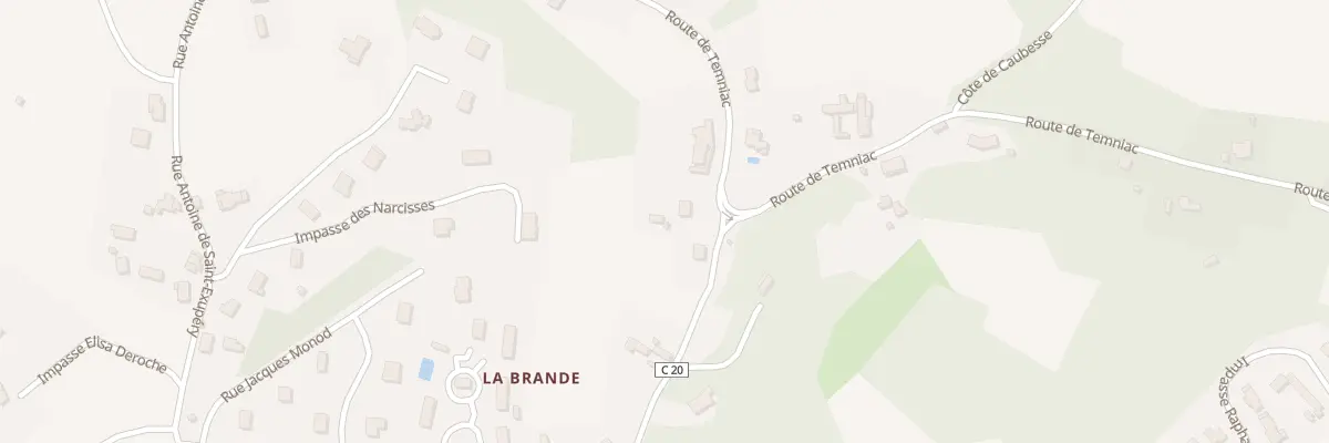Plan du 9002 La Brande à Molières