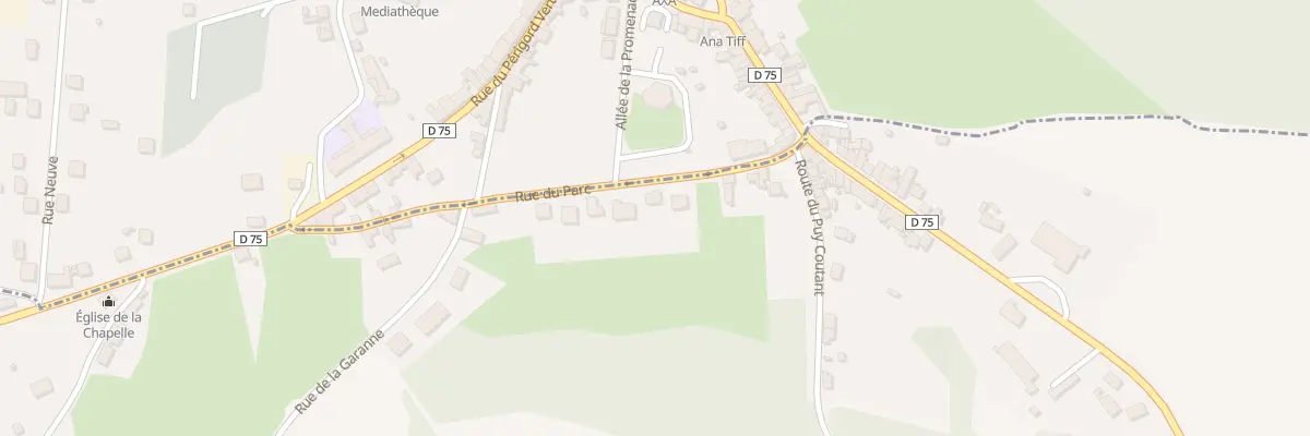 Plan du 9 Rue du Parc à Savignac-Lédrier