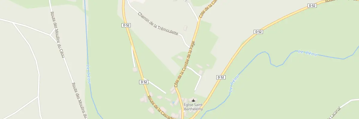 Plan du 183 Côte de la Combe de la Page à Bouzic