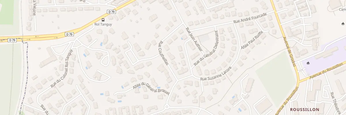 Plan du 33 Rue Coutheillas à Limoges