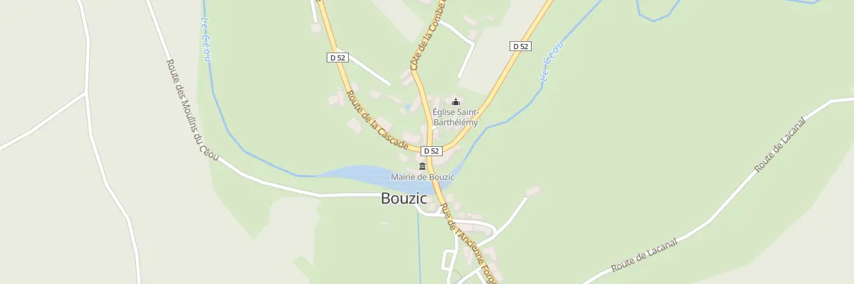 Plan du 53 Le Bourg à Bouzic