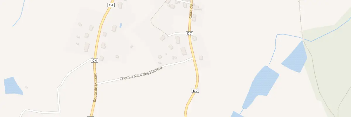 Plan du 4 Che Neuf des Placieux à Thouron