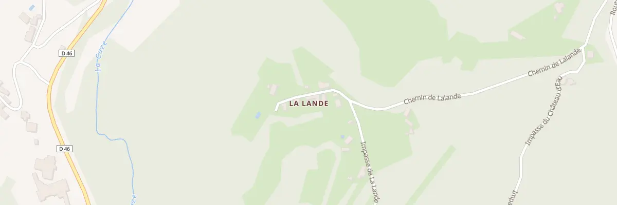 Plan du 701 Che de Lalande à Vitrac