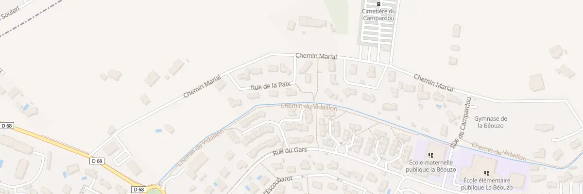 Plan du 5 Rue de la Paix à Fonsorbes