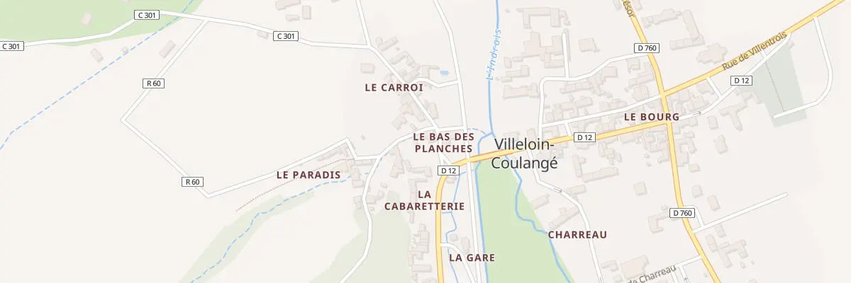 Plan du 3 Rue du Carroir à Villeloin-Coulangé