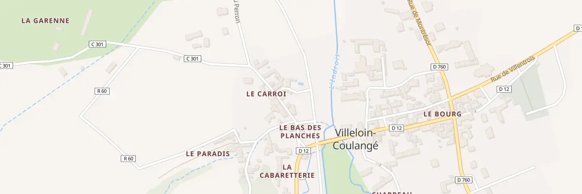 Plan du 2 Pas de l’Indrois à Villeloin-Coulangé