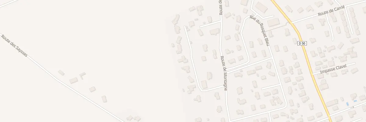 Plan du 15G Rte de Montagne à Montech