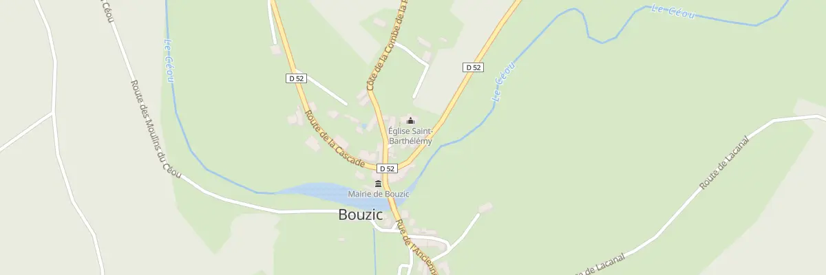 Plan du 24 Côte de la Combe de la Page à Bouzic