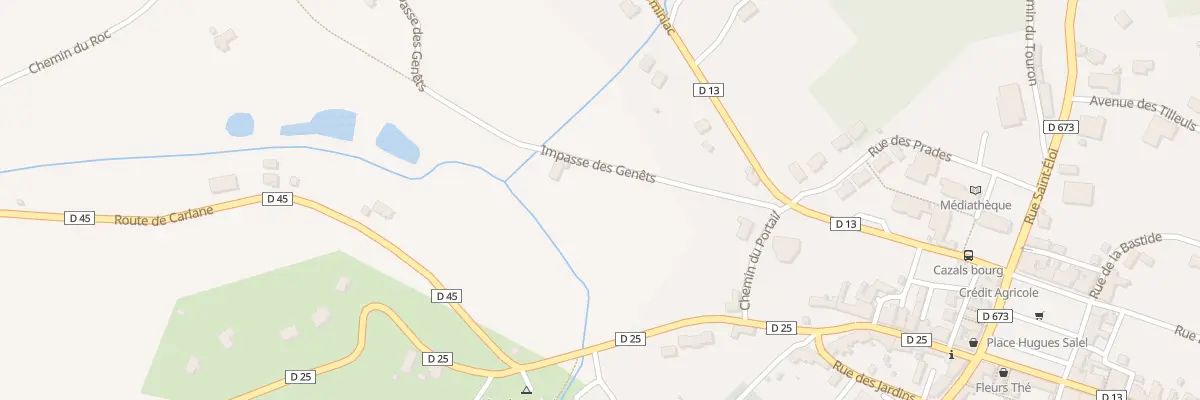 Plan du 181 Imp des Genêts à Cazals