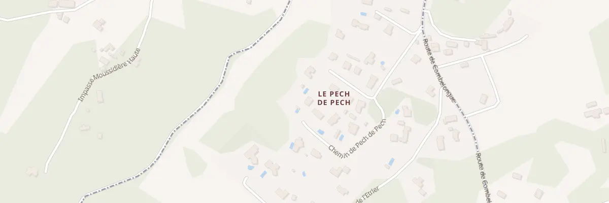 Plan du 538 Che de Pech de Pech à Vitrac