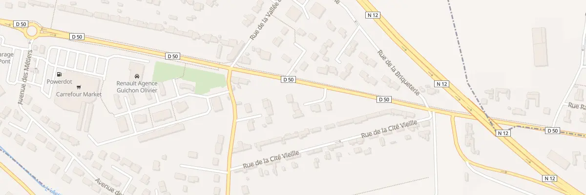 Plan du 1 All des Ménestrels à Nonancourt