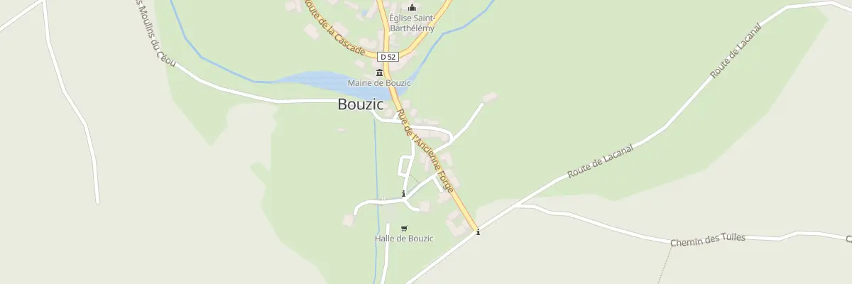 Plan du 68 Le Bourg à Bouzic