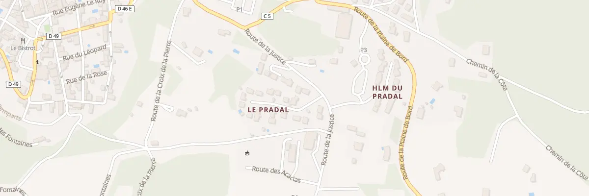 Plan du 481 Le Pradal à Domme