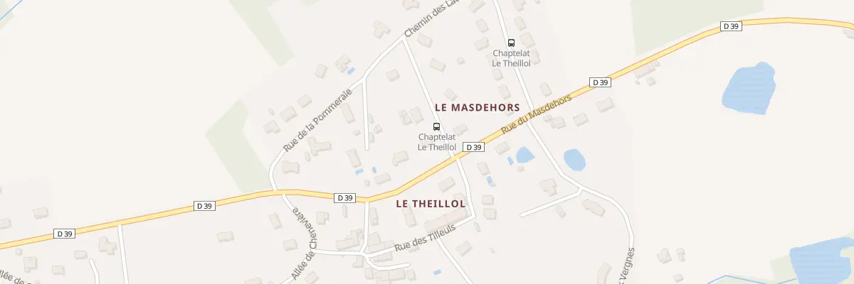 Plan du 1 Rue de la Pommeraie à Chaptelat