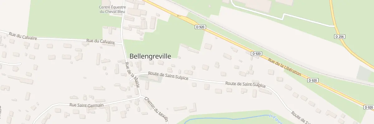 Plan du 83 Rte de Saint Sulpice à Bellengreville