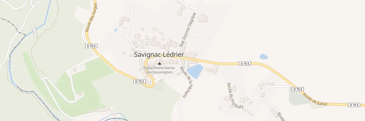 Plan du 8 Rte de Juillac à Savignac-Lédrier