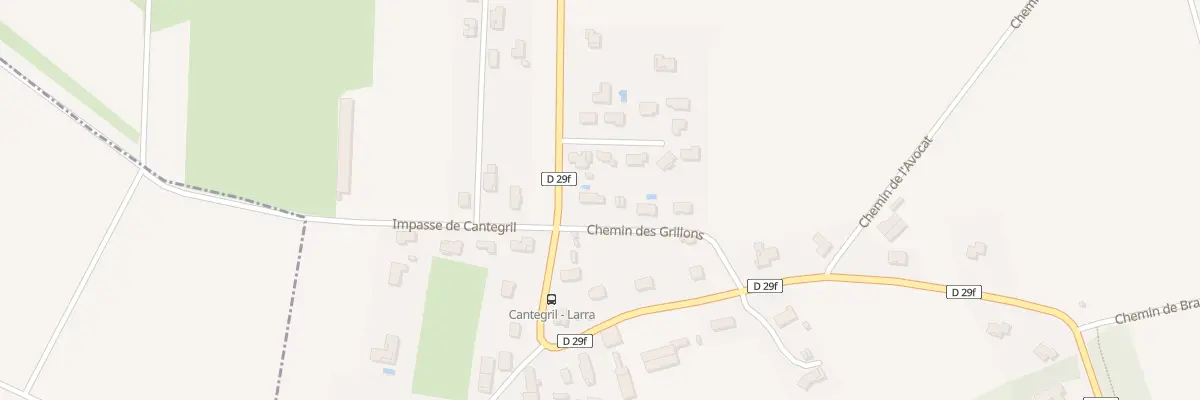 Plan du 596 Che de Cantegril à Larra