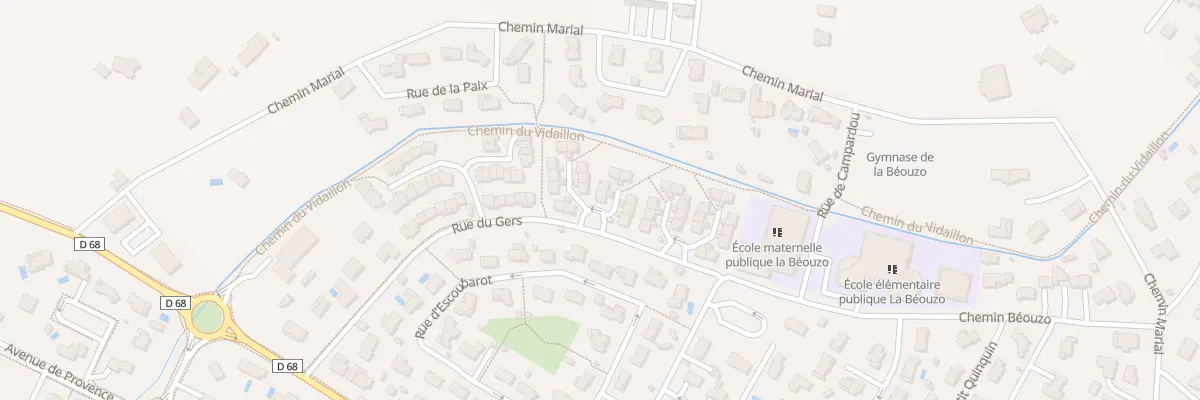 Plan du 50 Rue du Gers à Fonsorbes