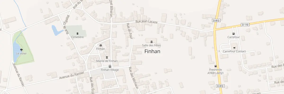 Plan du 8 Rue du Four à Finhan