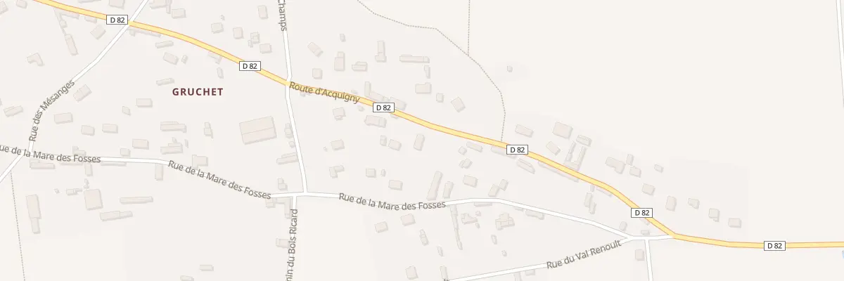 Plan du 19 Rte d’Acquigny à Ailly