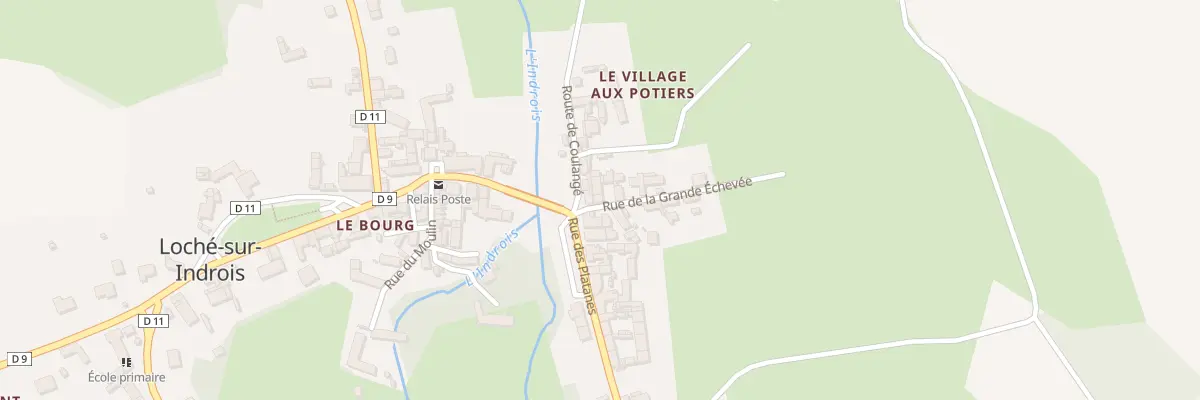Plan du 1 Rue de la Grande Echevee à Loché-sur-Indrois