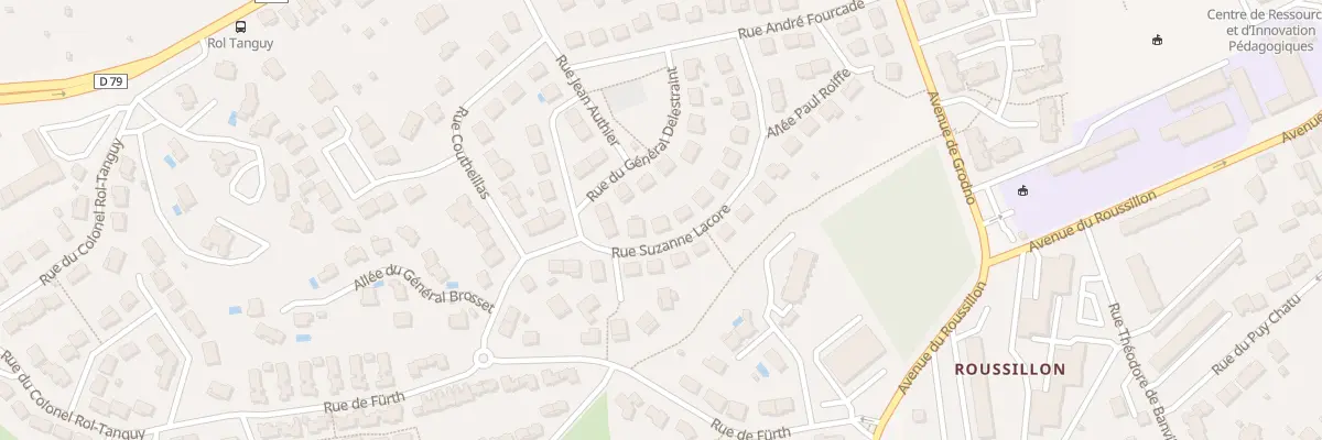 Plan du 18 Rue Suzanne Lacorre à Limoges