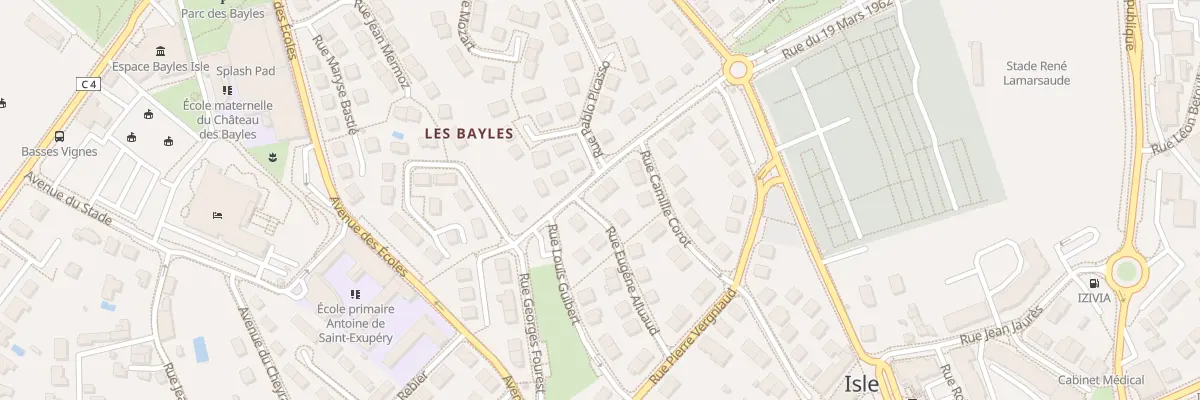 Plan du 2 Rue d’Aguesseau à Isle