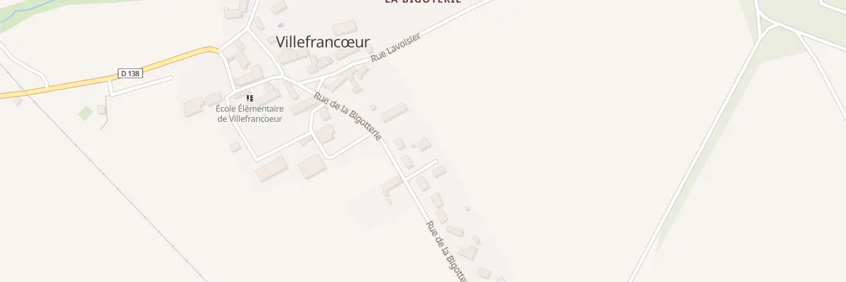 Plan du 7T Rue de la Bigotterie à Villefrancœur