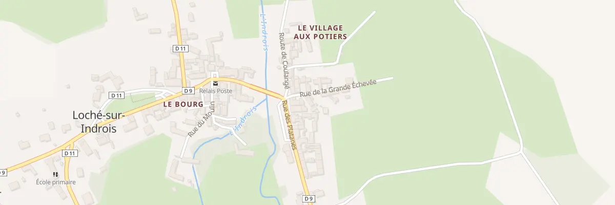 Plan du 2 Rue de la Grande Echevee à Loché-sur-Indrois