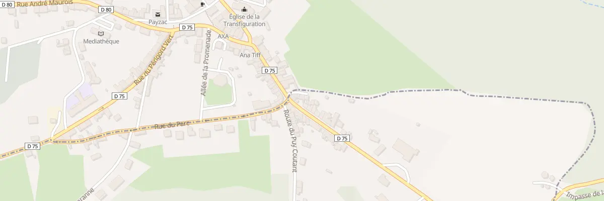 Plan du 7 Rte de Pompadour à Savignac-Lédrier