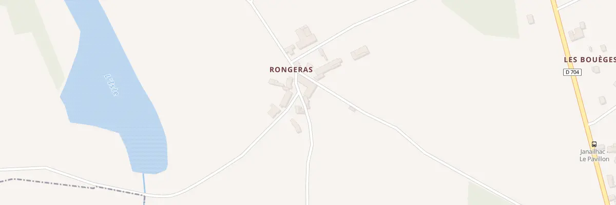 Plan du 10 Rongeras à Janailhac