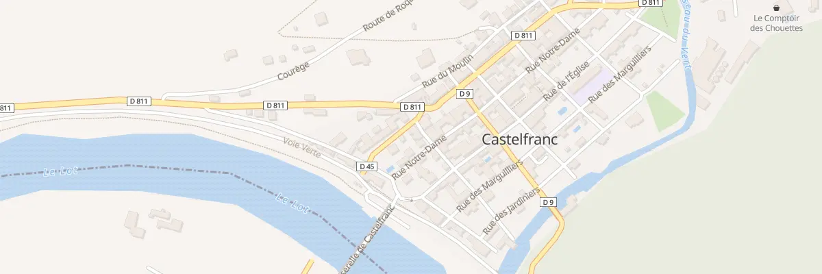 Plan du 8 Av du Pont de Fer à Castelfranc