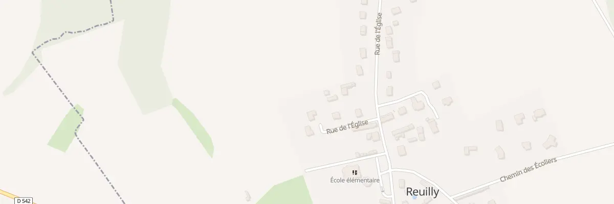 Plan du 8 Rue de l’Eglise à Reuilly