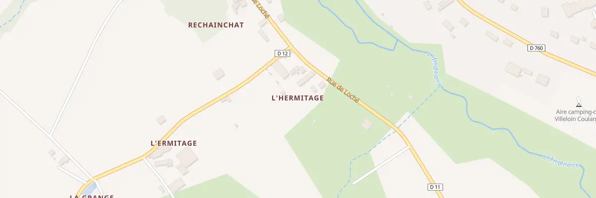 Plan du 36 Rue de Loché à Villeloin-Coulangé