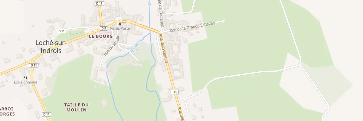 Plan du 25 Rue des Platanes à Loché-sur-Indrois
