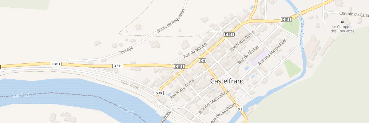 Plan du 2 Rue du Moulin à Castelfranc