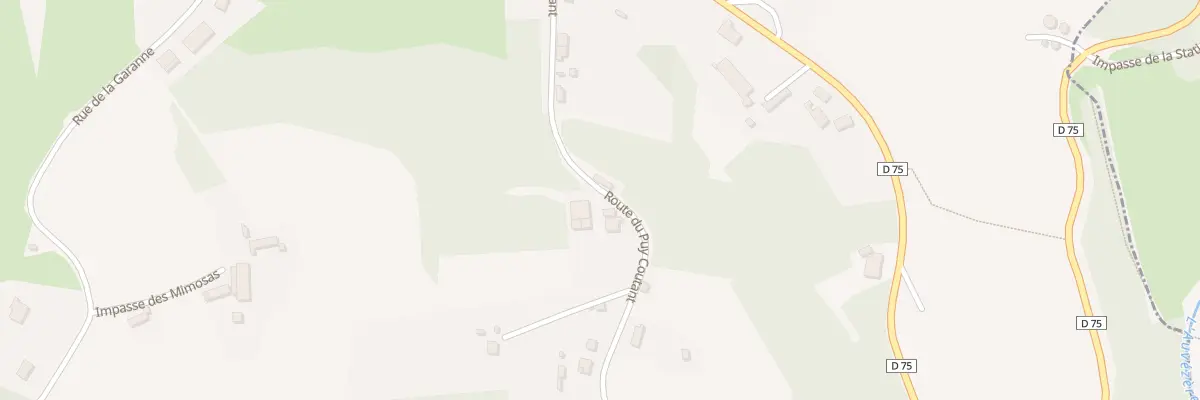 Plan du 20 Rte du Puy Coutant à Savignac-Lédrier