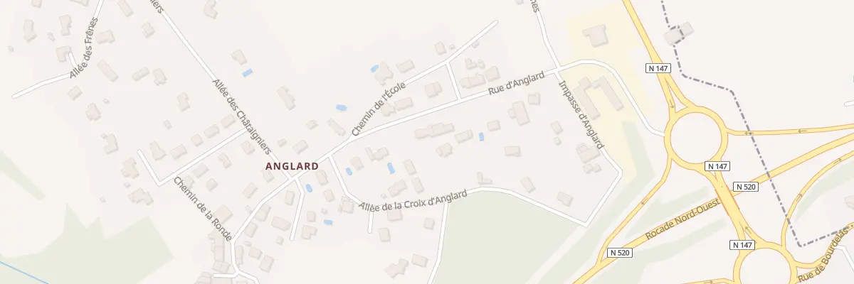 Plan du 17 Rue d’Anglard à Couzeix