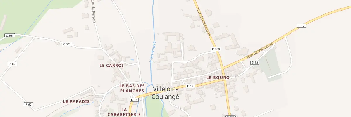 Plan du 7 Rue de l’Abbaye à Villeloin-Coulangé