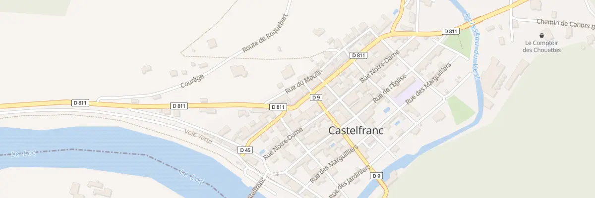 Plan du 1 Av de la Bastide à Castelfranc