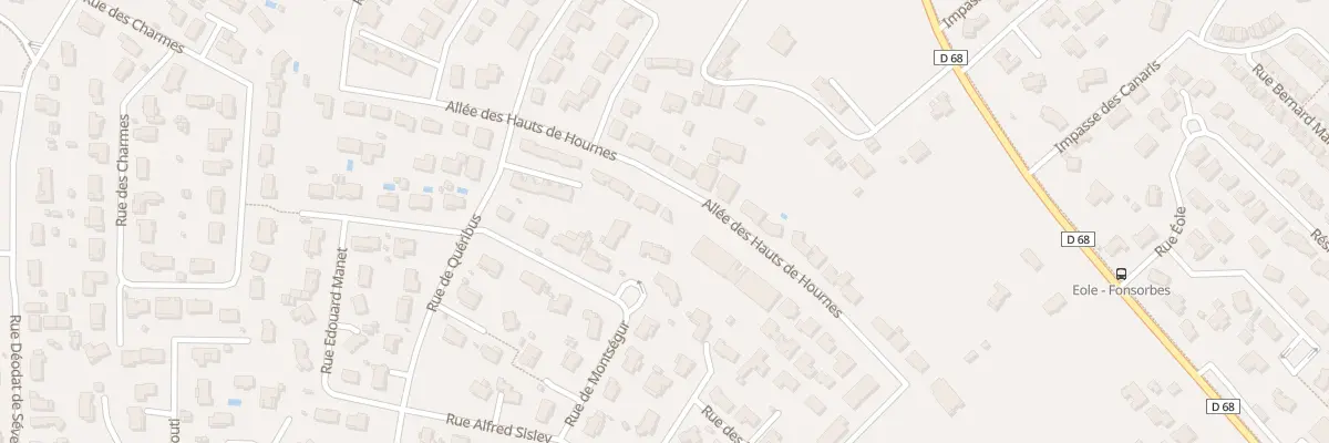 Plan du 33 All des Hauts de Hournes à Fonsorbes