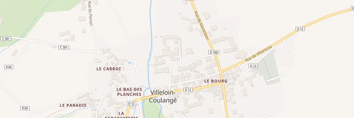 Plan du 9 Rue de l’Abbaye à Villeloin-Coulangé