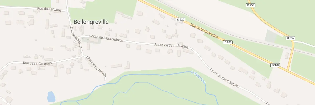 Plan du 5060 Bourg de Bellengreville à Bellengreville